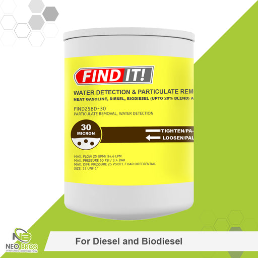 Find-IT Filters- 1" Yellow- (Diesel)
